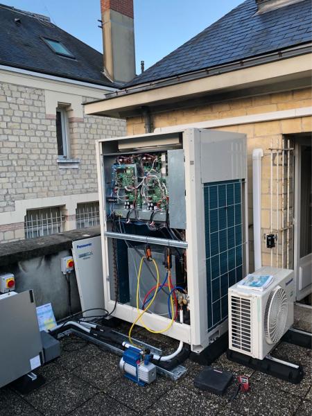 Installation d'un système de climatisation et chauffage pour une agence bancaire à Caen 