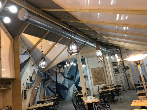 Installation d'un ensemble gainable dans un restaurant en Haute Normandie 