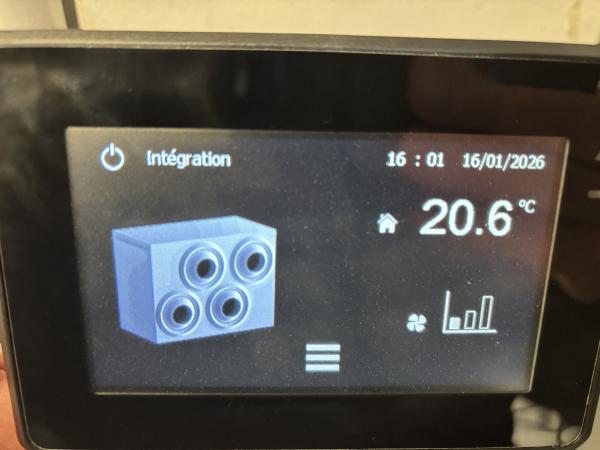 Ecran tactile pour CVC Normandie